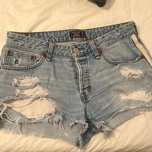Low Rise Abercrombie Denim Shorts